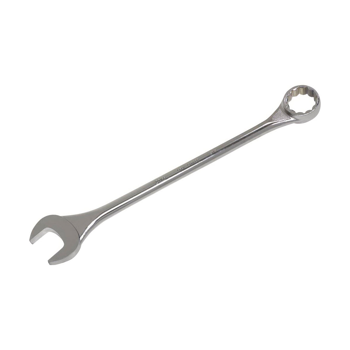 Gray Tools 3178 Large Round Shank Combination Wrench, Imperial, 2-7/16 in, 12 Points, 15 deg Offset, 30-1/2 in OAL, Polished Chrome/Satin, ANSI B107.6|AS954