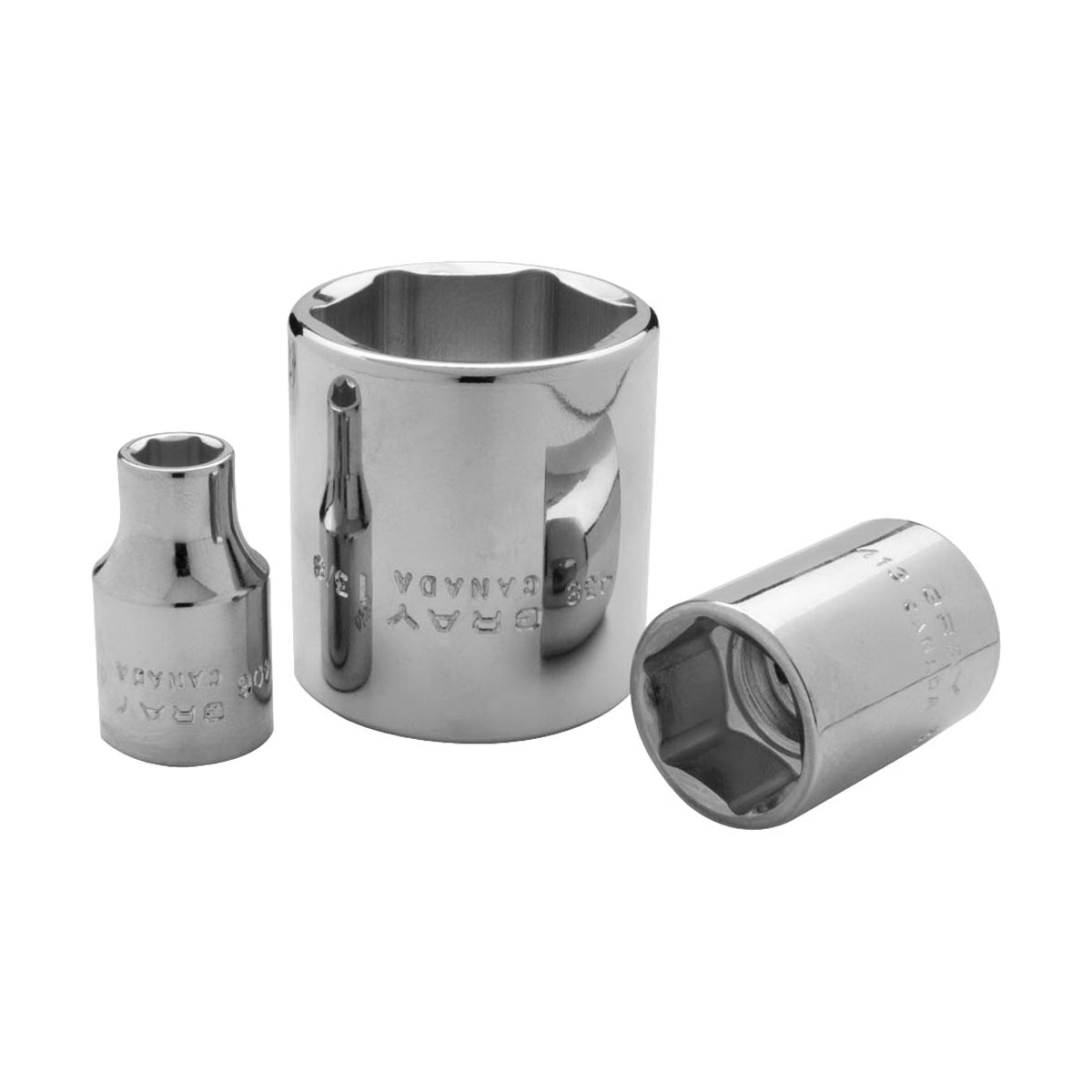Gray Tools 412 Socket, 1/2 in Hex Drive, 3/4 in Standard Socket, 6 Points