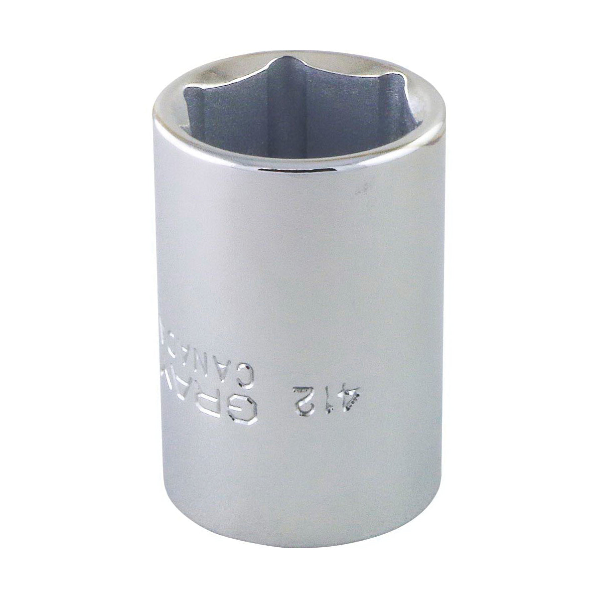 Gray Tools 412 Socket, 1/2 in Hex Drive, 3/4 in Standard Socket, 6 Points