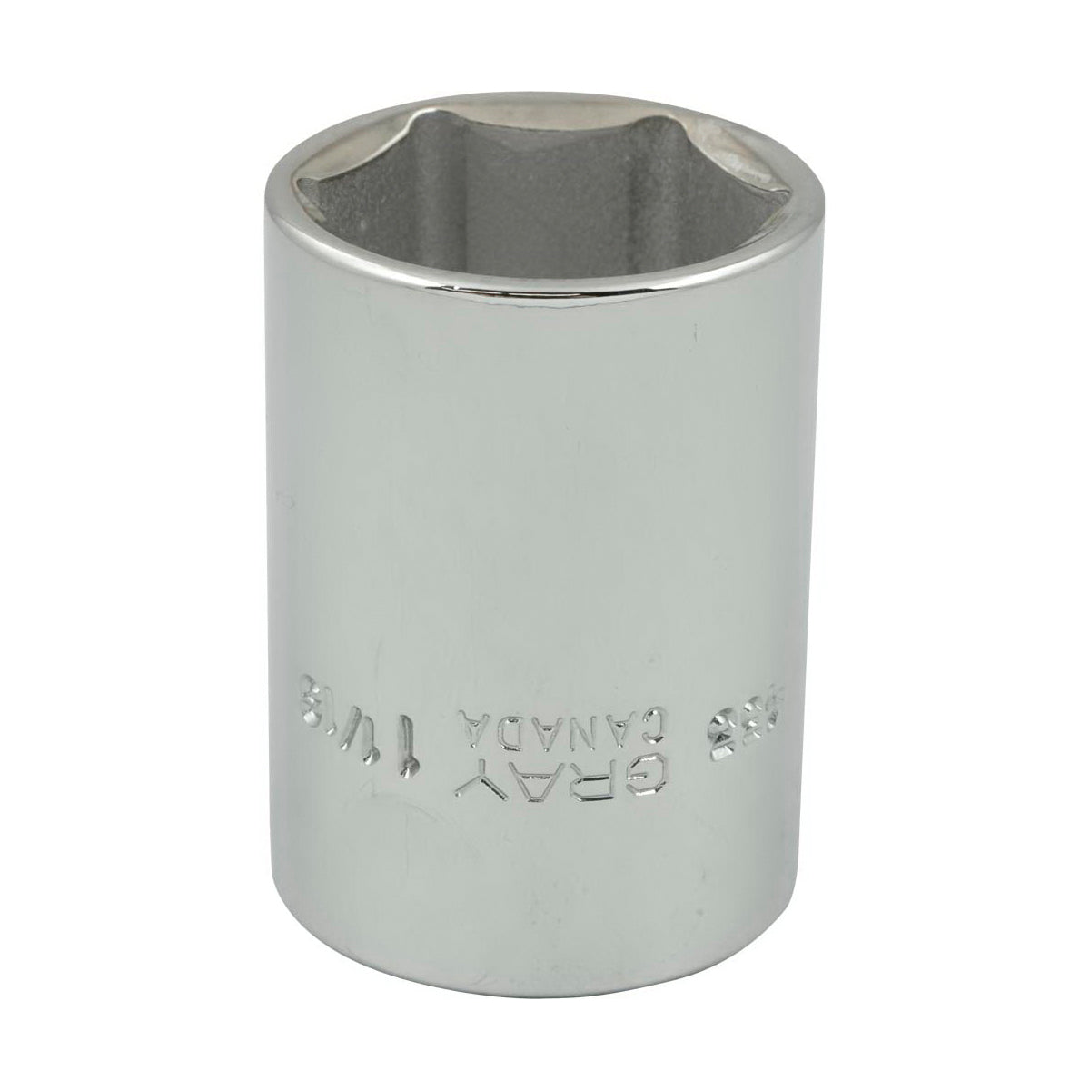 Gray Tools 433 Standard Socket, Imperial, 1/2 in, 1-1/16 in Hex Socket, 6 Points