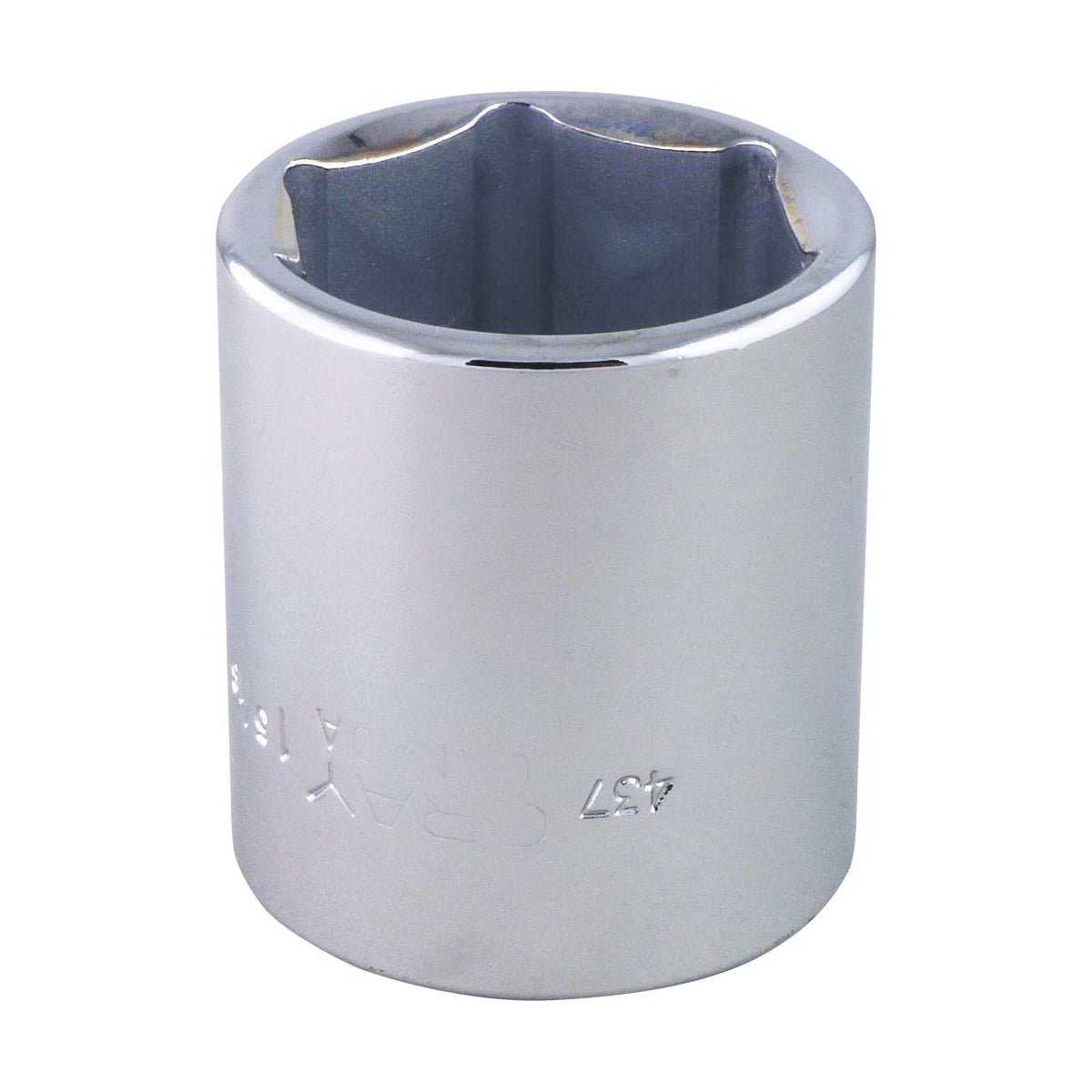 Gray Tools 437 Socket, 1/2 in Hex Drive, 1-5/16 in Standard Socket, 6 Points