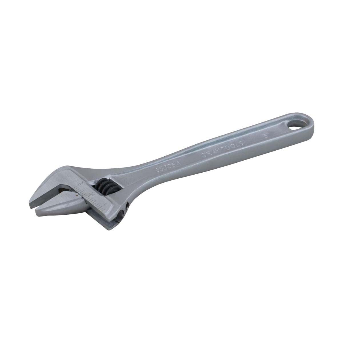 Gray Tools 65310A Heavy Duty Adjustable Wrench, 1.35 in, 10 in OAL, Premium Tool Steel Jaw, Premium Tool Steel Body, Premium Tool Steel, Matte, ANSI