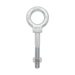 Gray Tools BS20L Shoulder Pattern Eye Bolt, 5/8-11, 4 in L Shank, Carbon Steel, Zinc Plated