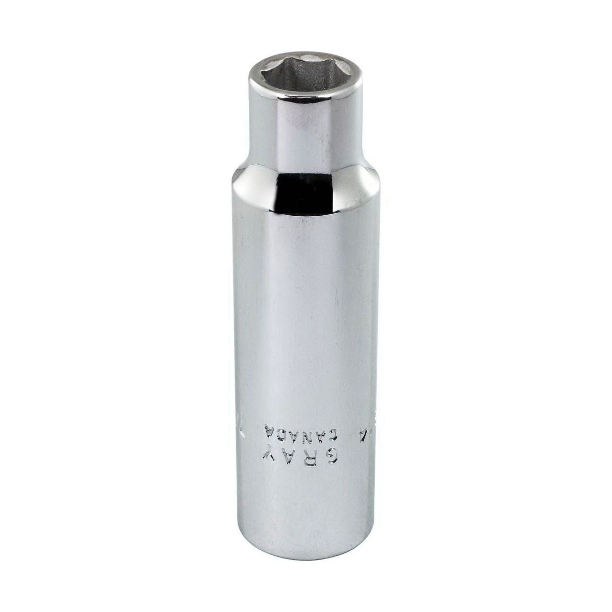 Gray Tools LDS14 Deep Socket, Imperial, 1/2 in, 7/16 in Hex Socket, 6 Points