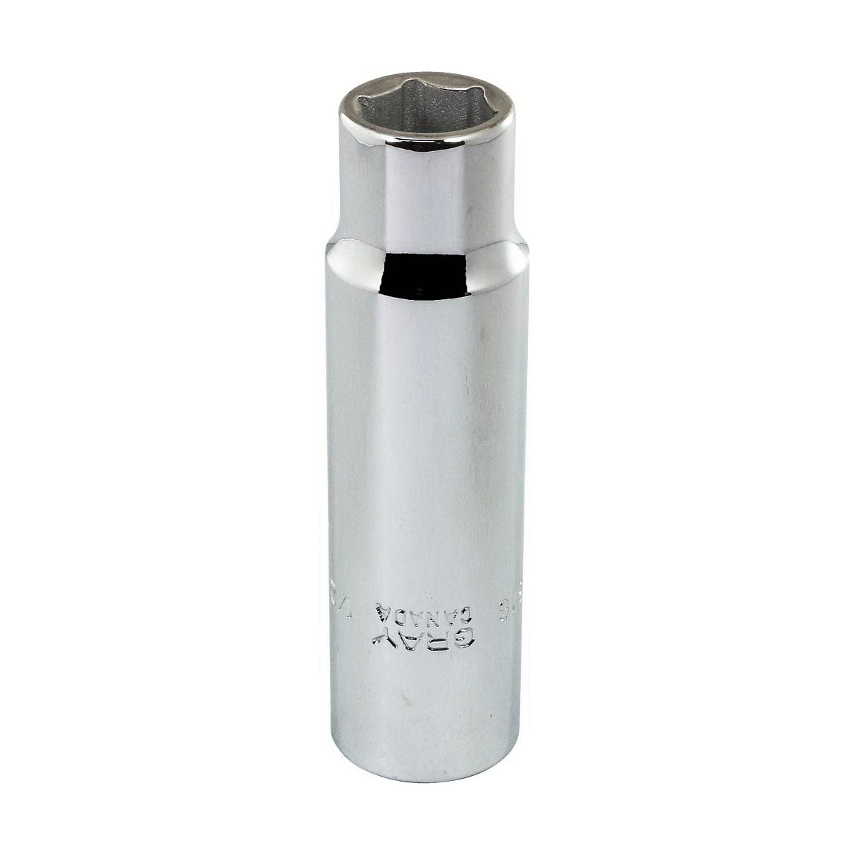 Gray Tools LDS16 Deep Socket, Imperial, 1/2 in, 1/2 in Hex Socket, 6 Points