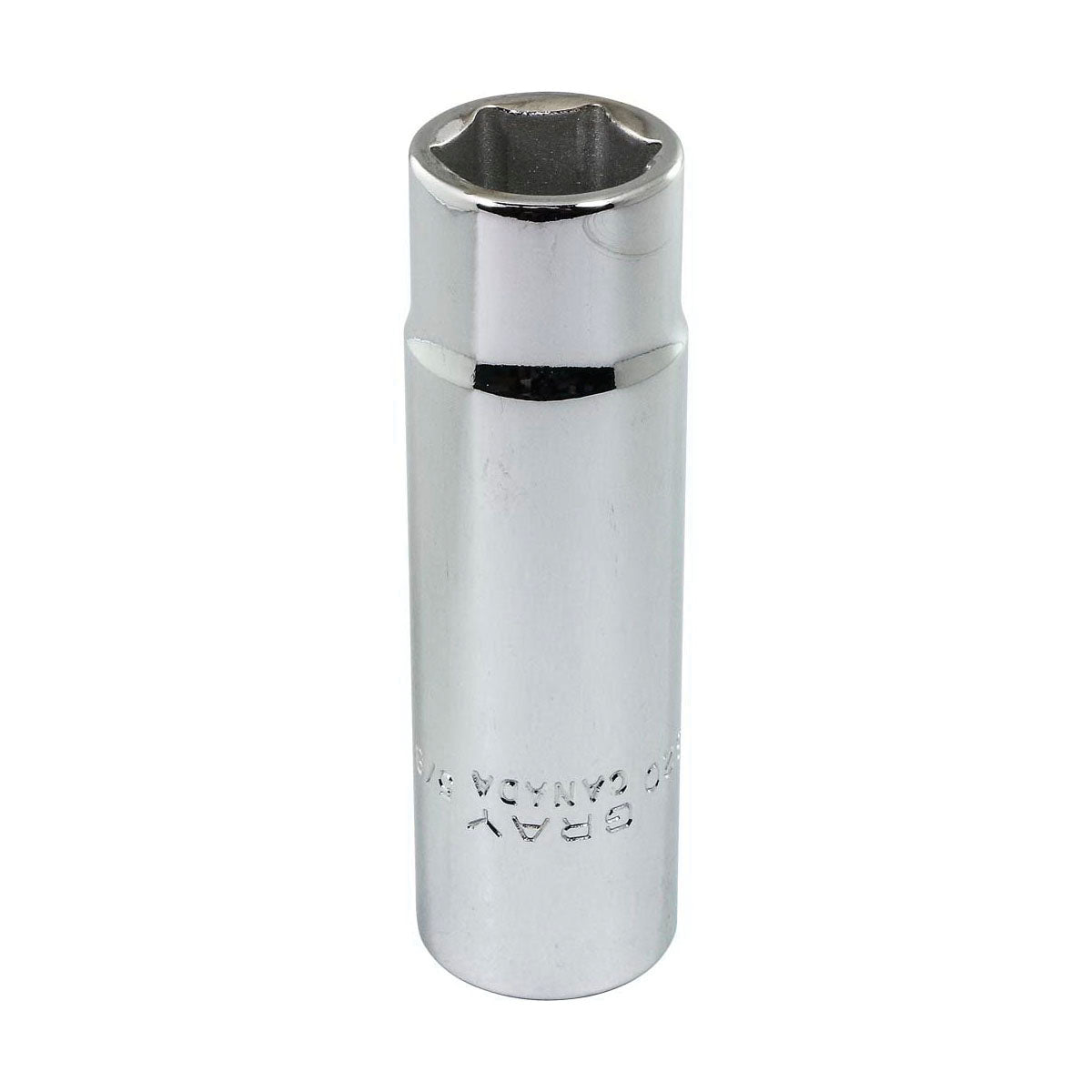 Gray Tools LDS20 Deep Socket, Imperial, 1/2 in, 5/8 in Hex Socket, 6 Points