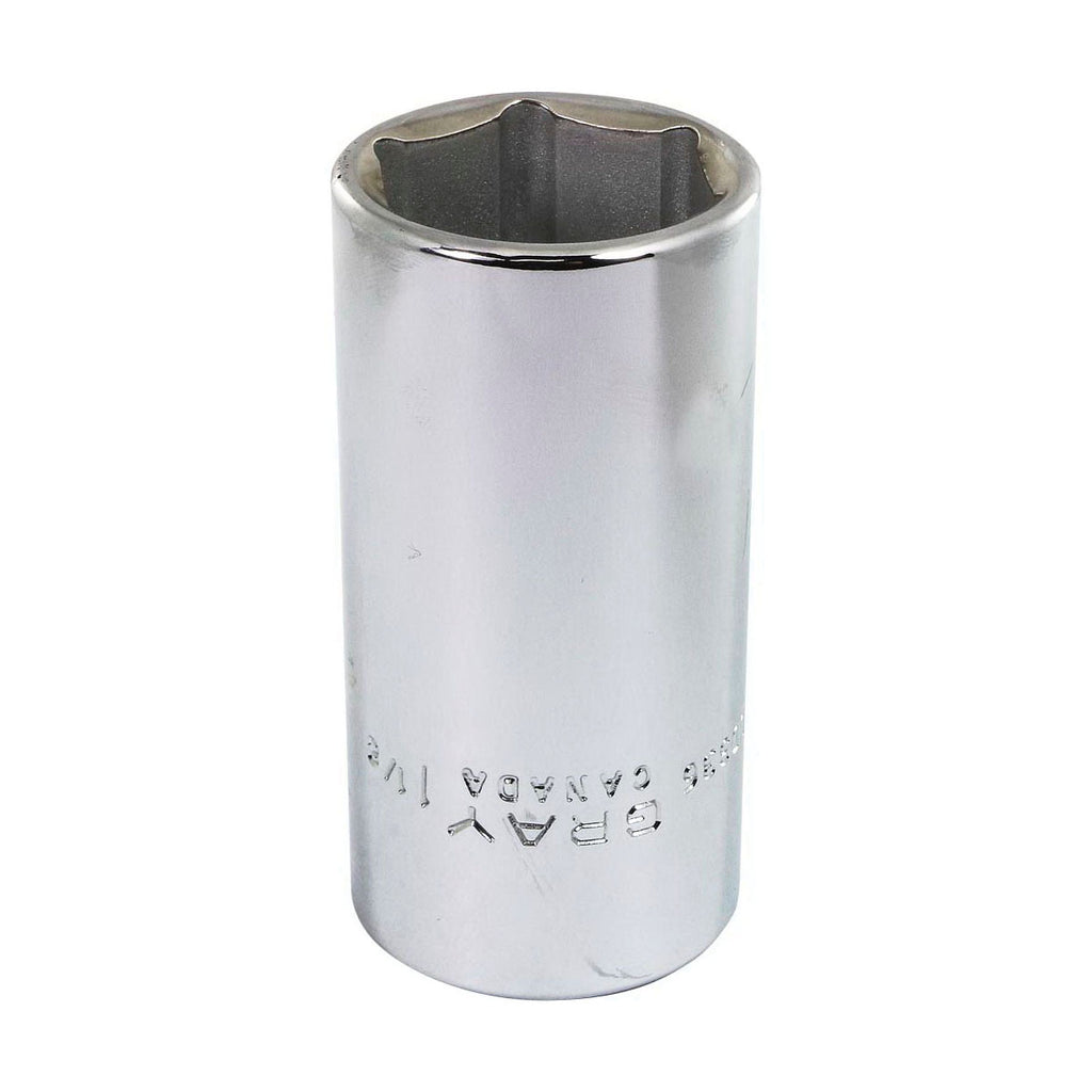 Gray Tools LDS36 Socket, 1/2 in Hex Drive, 1-1/8 in Deep Socket, 6 Points