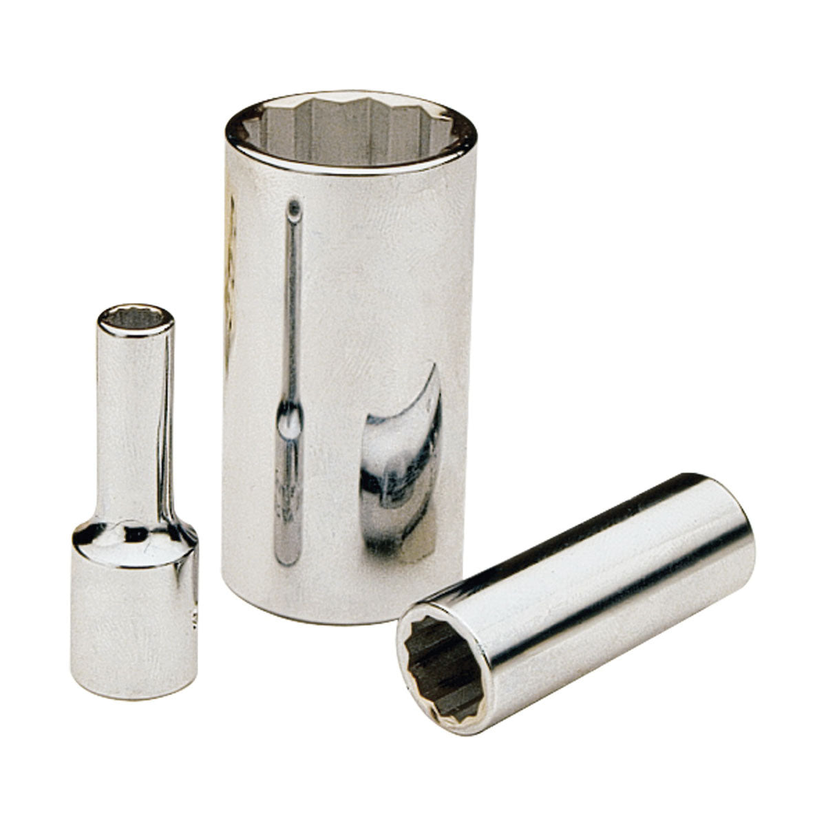 Gray Tools LT10 Deep Socket, Imperial, 3/8 in, 5/16 in Hex Socket, 12 Points