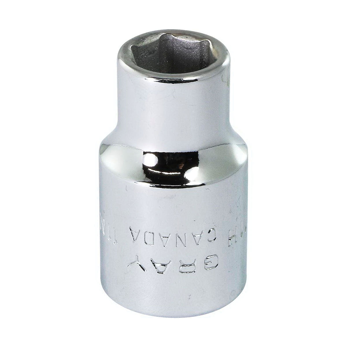 Gray Tools M1211H Standard Socket, Metric, 1/2 in, 11 mm Hex Socket, 6 Points