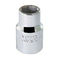 Gray Tools M1213H Standard Socket, Metric, 1/2 in, 13 mm Hex Socket, 6 Points