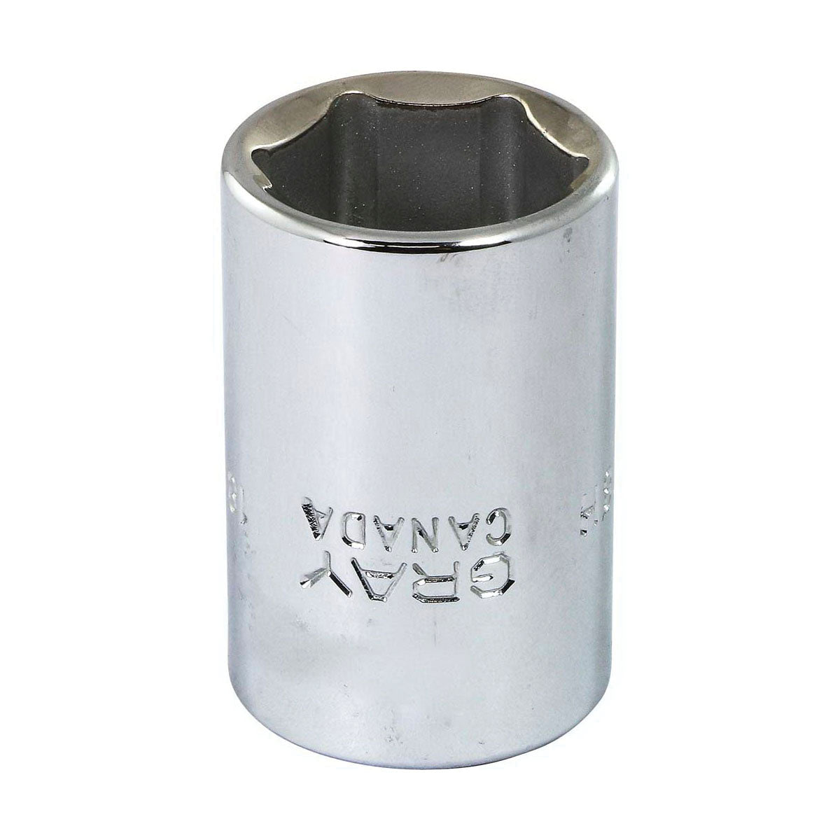 Gray Tools M1218H Standard Socket, Metric, 1/2 in, 18 mm Hex Socket, 6 Points