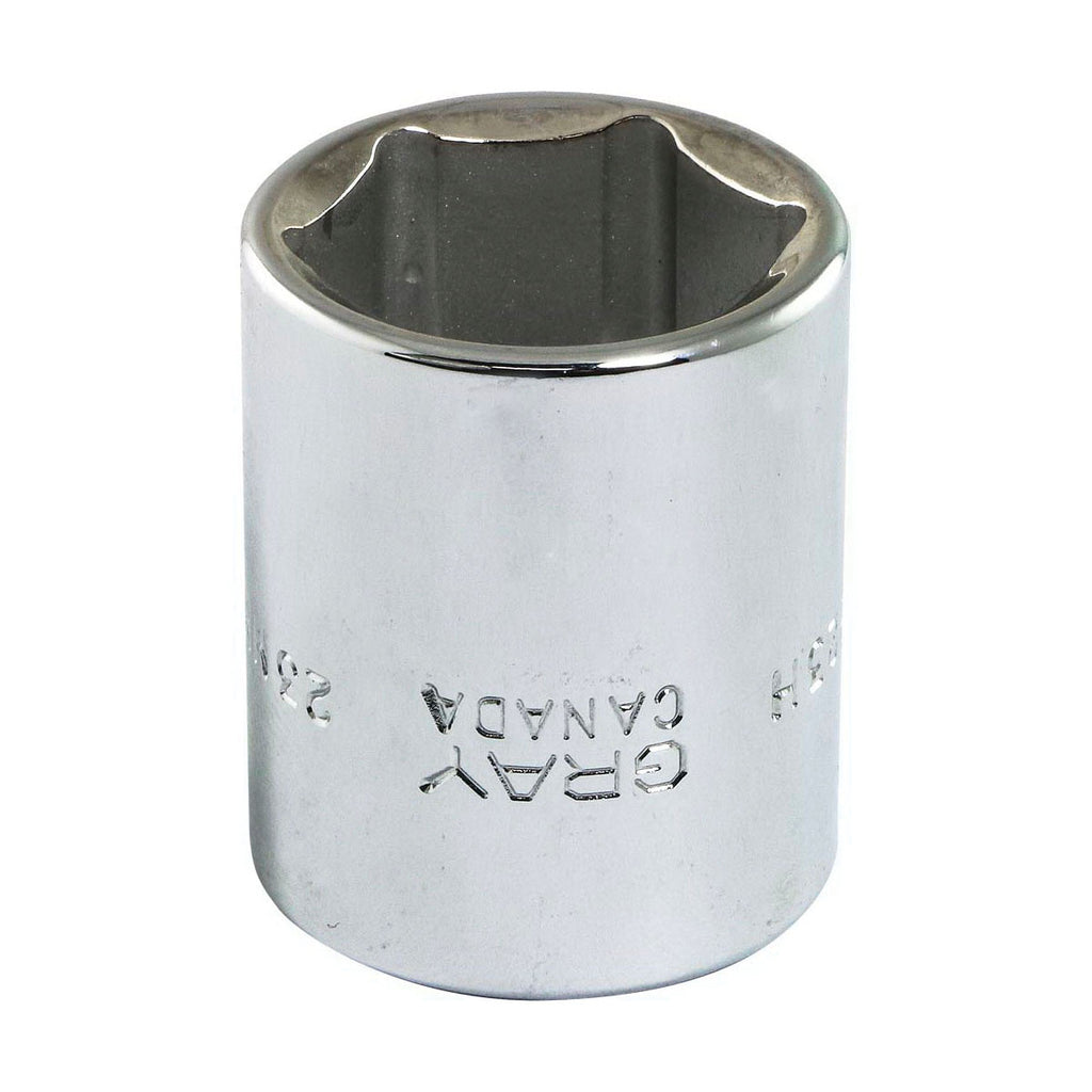 Gray Tools M1223H Standard Socket, Metric, 1/2 in, 23 mm Hex Socket, 6 Points