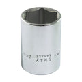 Gray Tools M1224H Standard Socket, Metric, 1/2 in, 24 mm Hex Socket, 6 Points