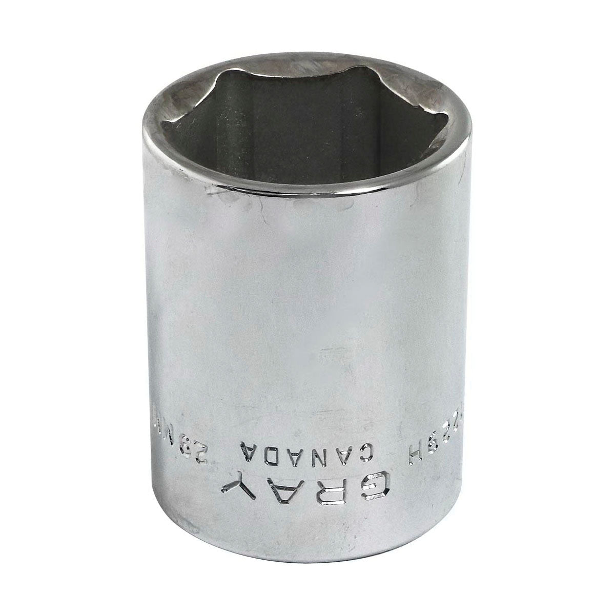 Gray Tools M1229H Standard Socket, Metric, 1/2 in, 29 mm Hex Socket, 6 Points