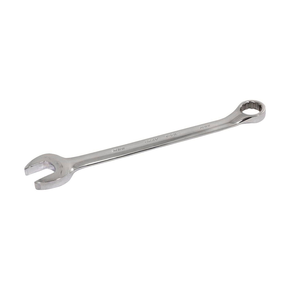Gray Tools MC20 Combination Wrench, Metric, 20 mm, 12 Points, 15 deg Offset, 270 mm OAL, Mirror Chrome, ANSI B107.6