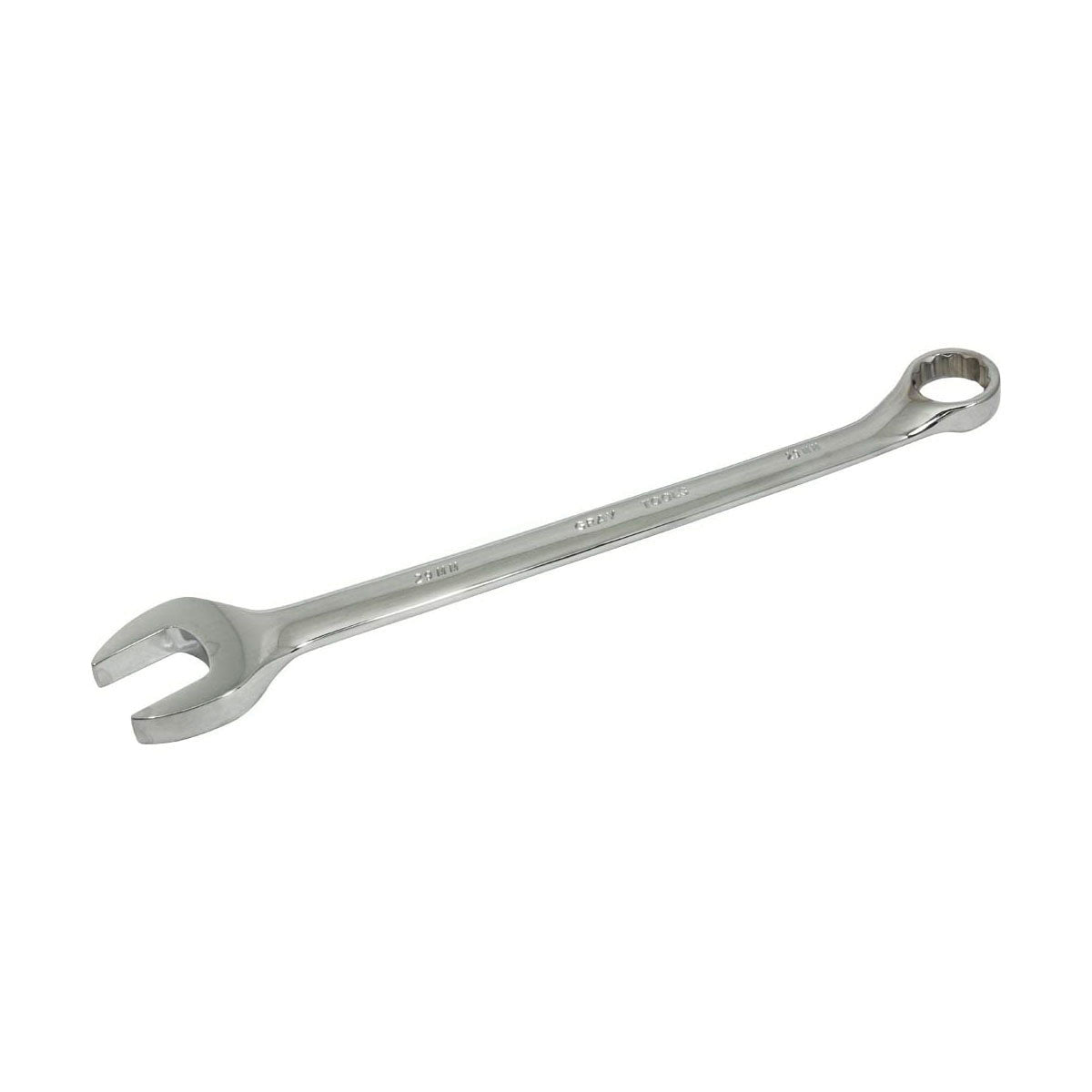 Gray Tools MC29 Combination Wrench, Metric, 29 mm, 12 Points, 15 deg Offset, 391 mm OAL, Polished Chrome, ANSI B107.9