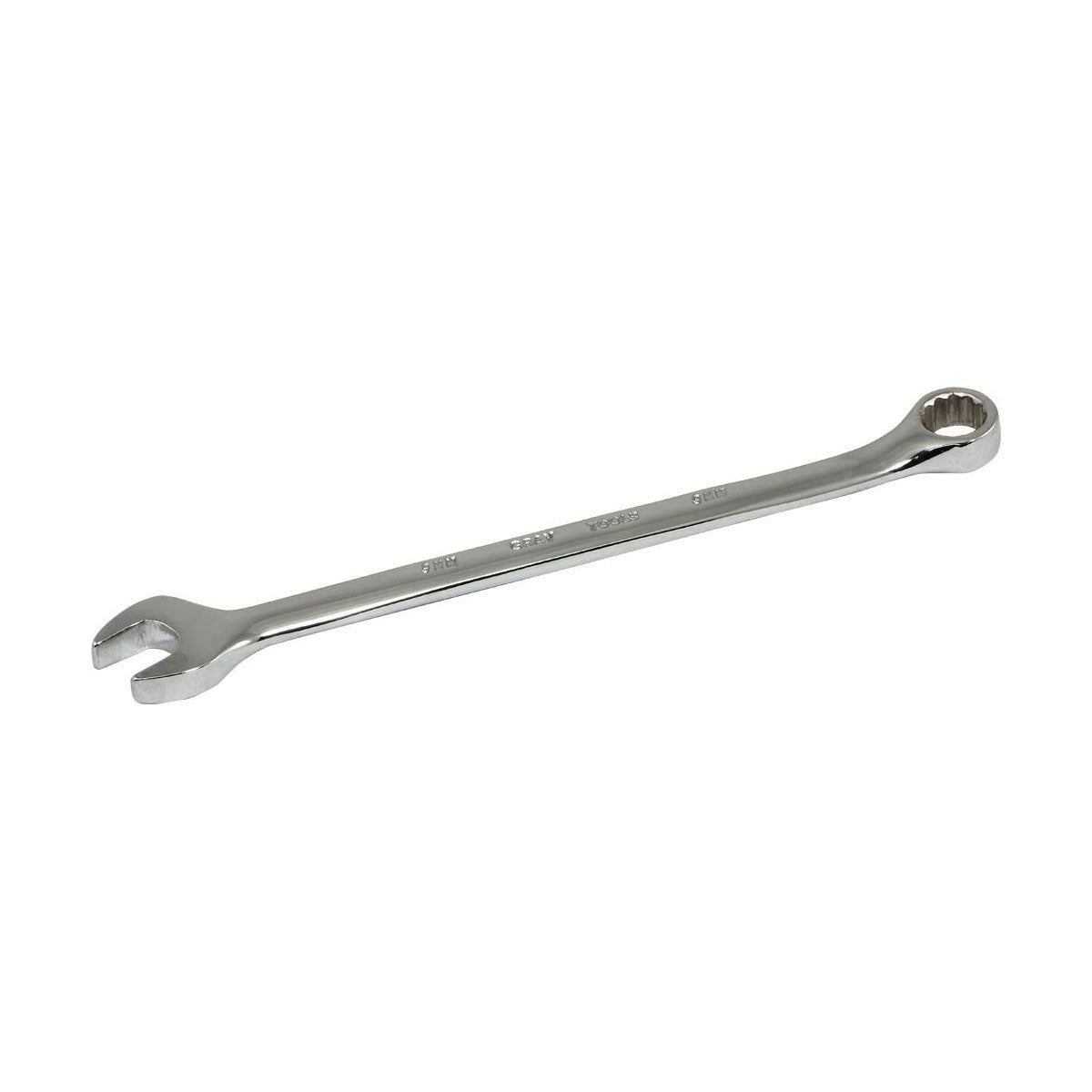 Gray Tools MC9 Combination Wrench, Metric, 9 mm, 12 Points, 15 deg Offset, 152 mm OAL, Polished Chrome, ANSI B107.9