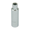 Gray Tools MD1210H Deep Socket, Metric, 1/2 in, 10 mm Hex Socket, 6 Points