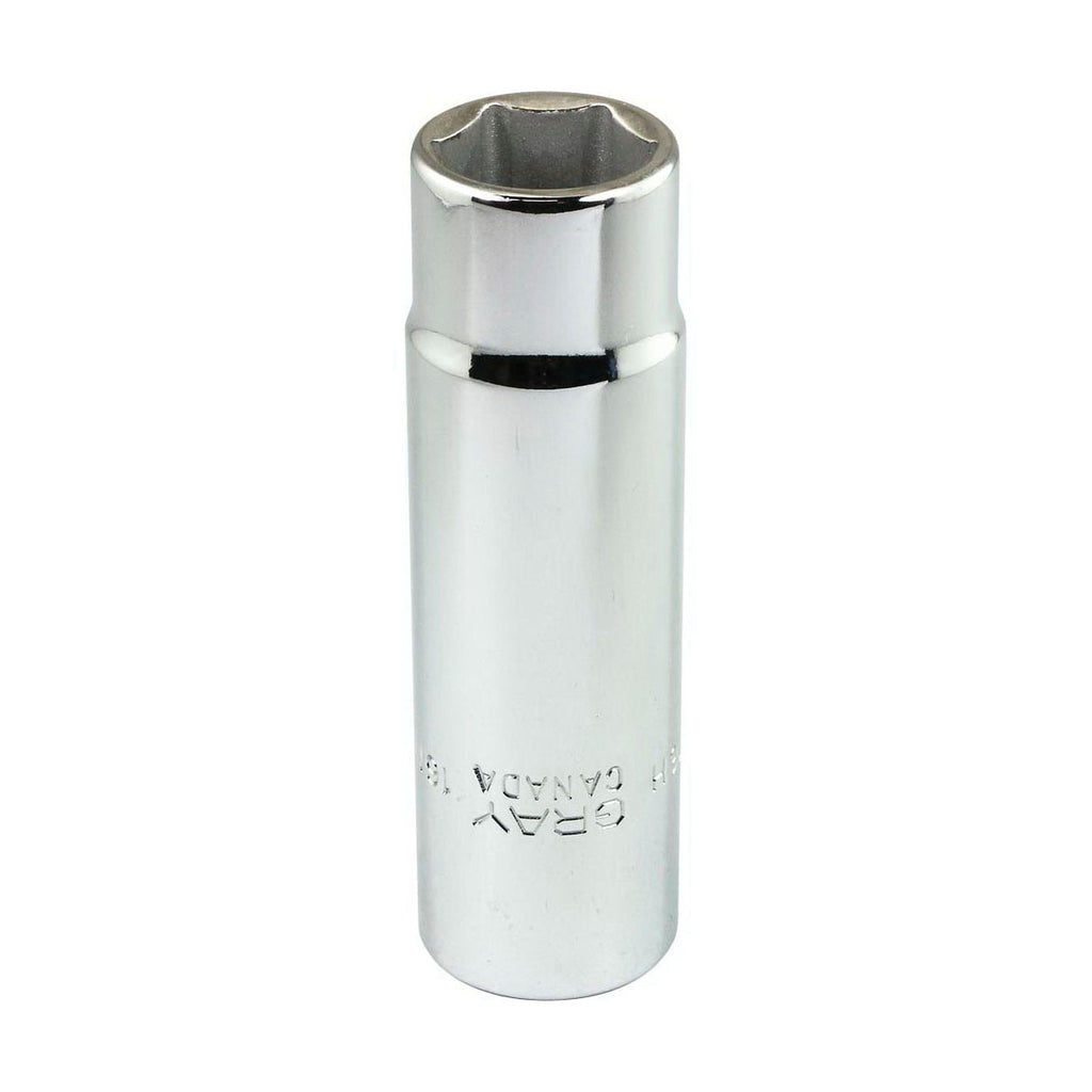 Gray Tools MD1216H Deep Socket, Metric, 1/2 in, 16 mm Hex Socket, 6 Points