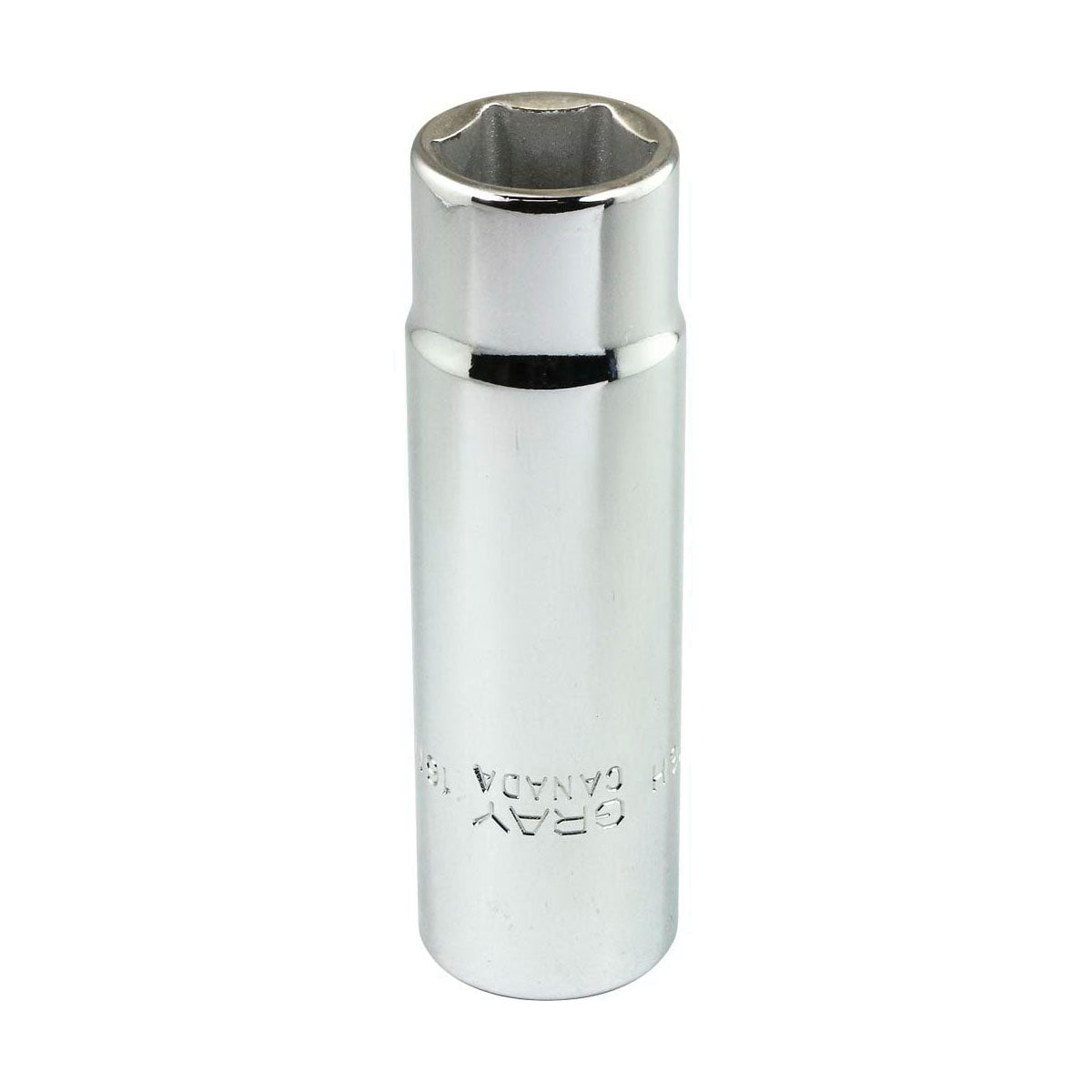Gray Tools MD1216H Deep Socket, Metric, 1/2 in, 16 mm Hex Socket, 6 Points