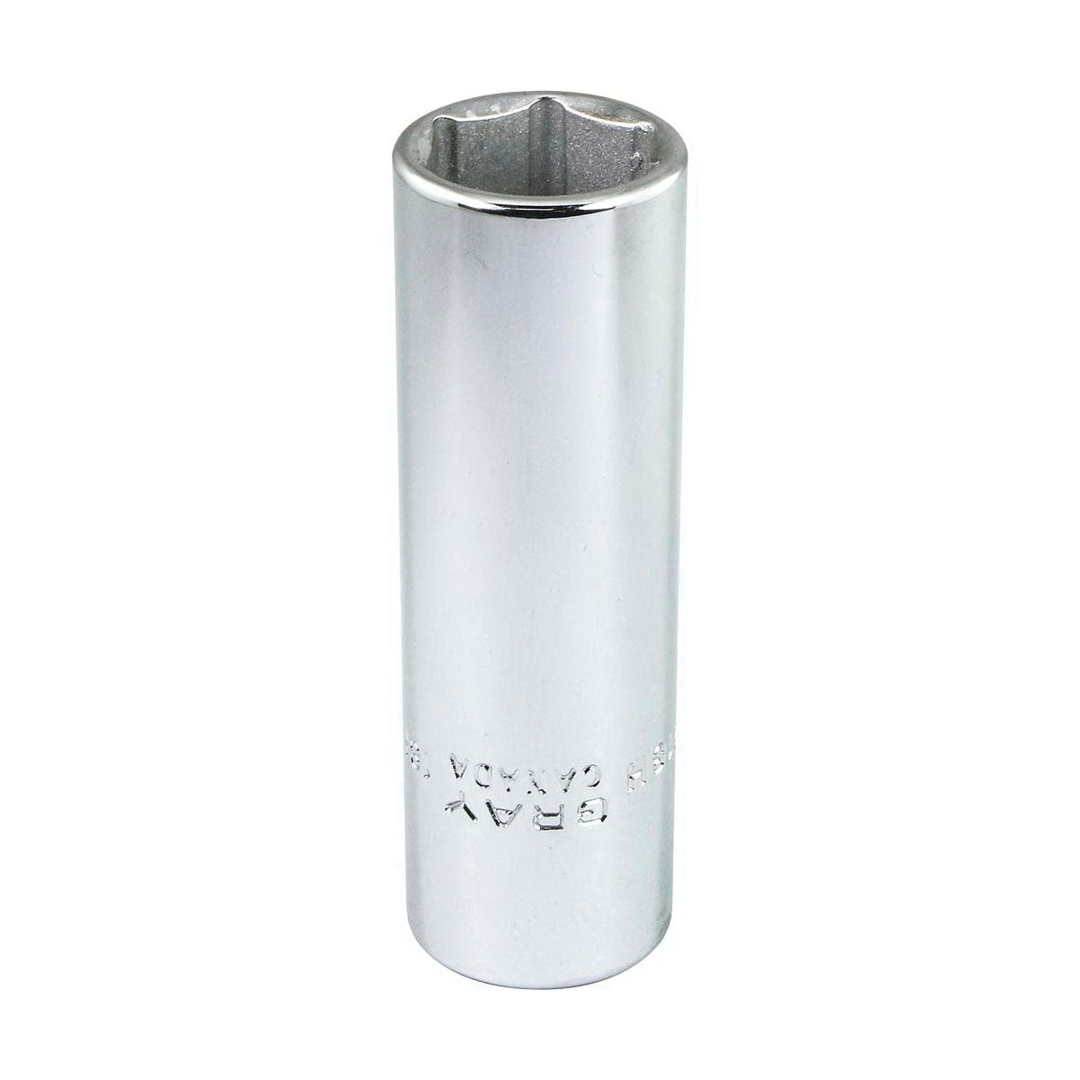 Gray Tools MD1218H Deep Socket, Metric, 1/2 in, 18 mm Hex Socket, 6 Points