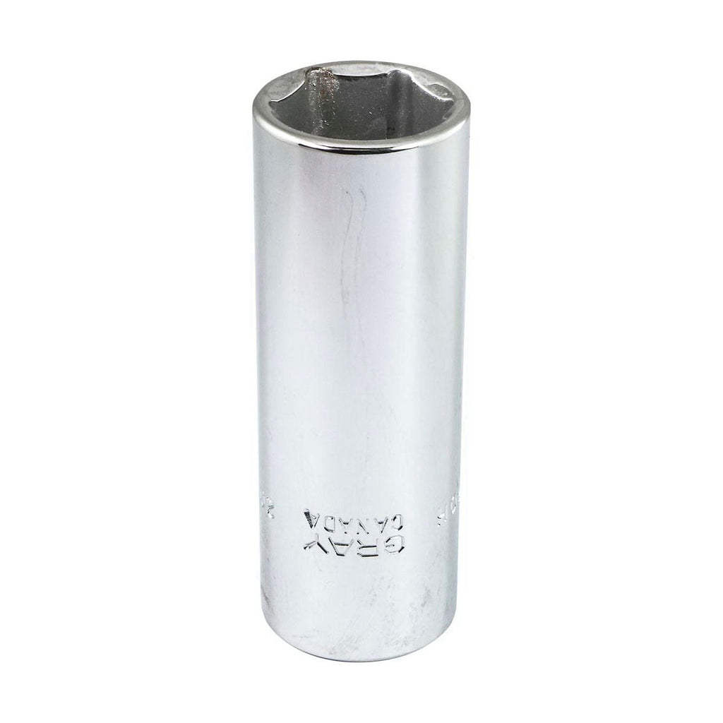 Gray Tools MD1220H Deep Socket, Metric, 1/2 in, 20 mm Hex Socket, 6 Points
