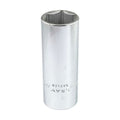 Gray Tools MD1222H Deep Socket, Metric, 1/2 in, 22 mm Hex Socket, 6 Points