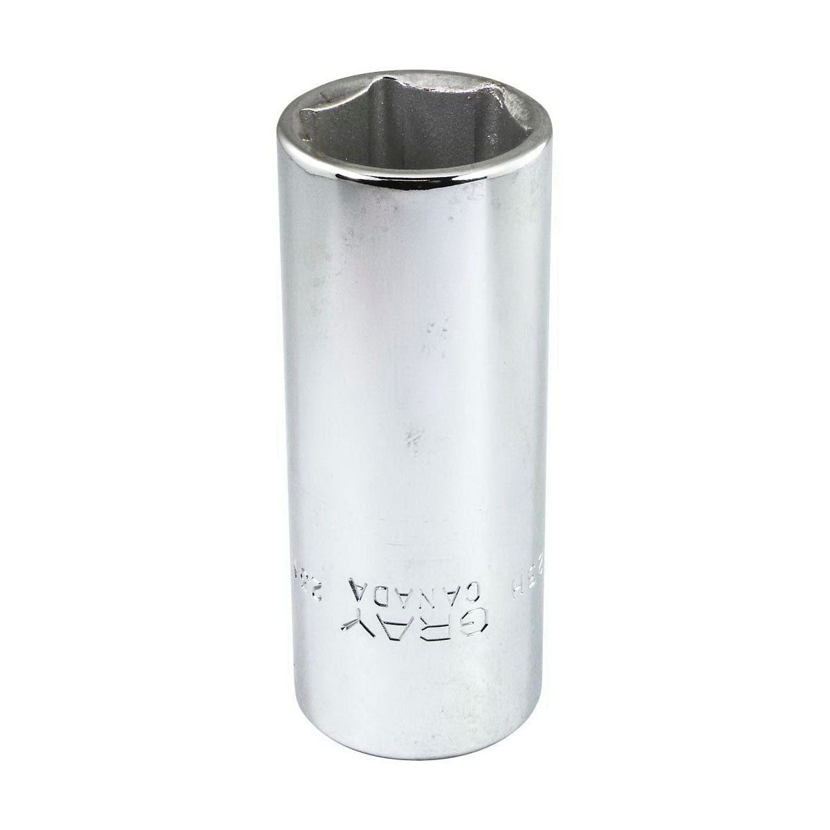 Gray Tools MD1223H Deep Socket, Metric, 1/2 in, 23 mm Hex Socket, 6 Points