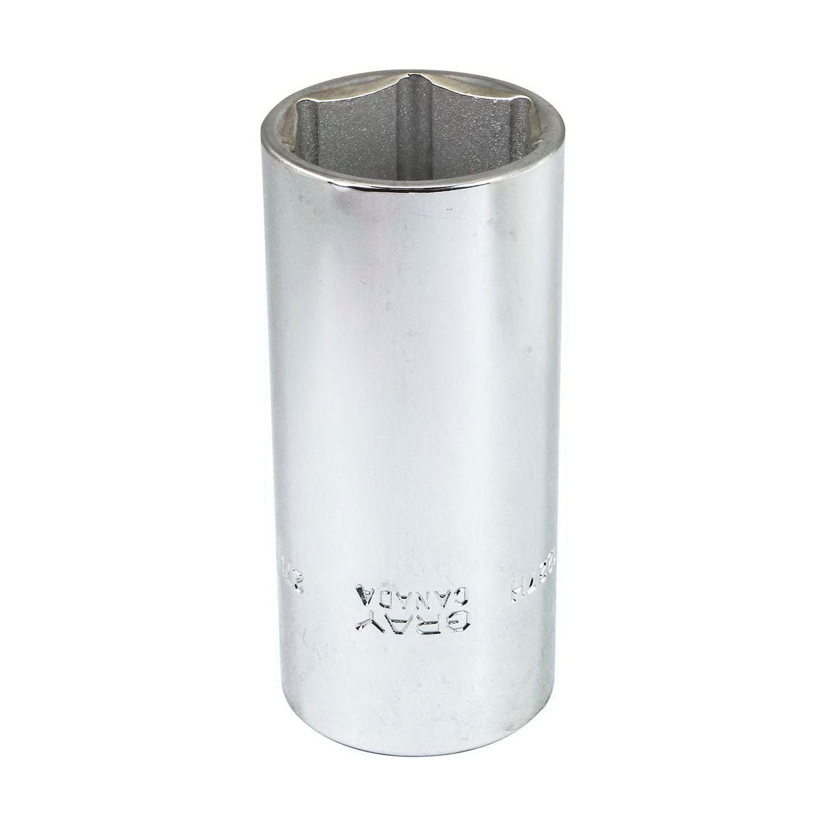 Gray Tools MD1227H Deep Socket, Metric, 1/2 in, 27 mm Hex Socket, 6 Points