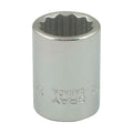 Gray Tools MT15 Standard Socket, Metric, 3/8 in, 15 mm Hex Socket, 12 Points