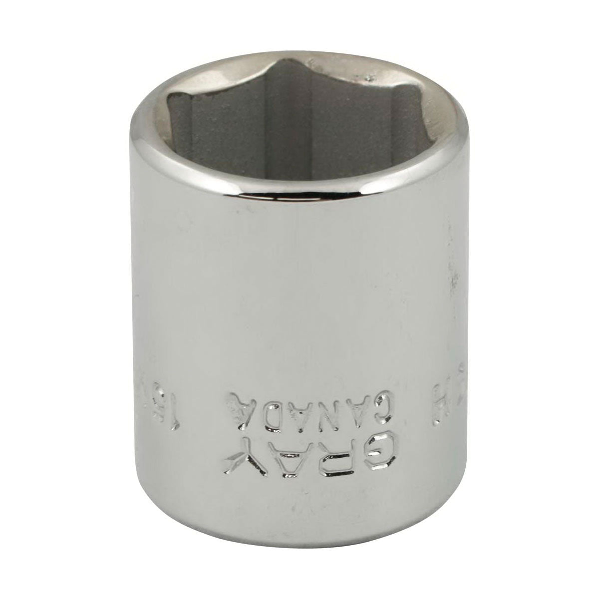 Gray Tools MT15H Standard Socket, Metric, 3/8 in, 15 mm Hex Socket, 6 Points