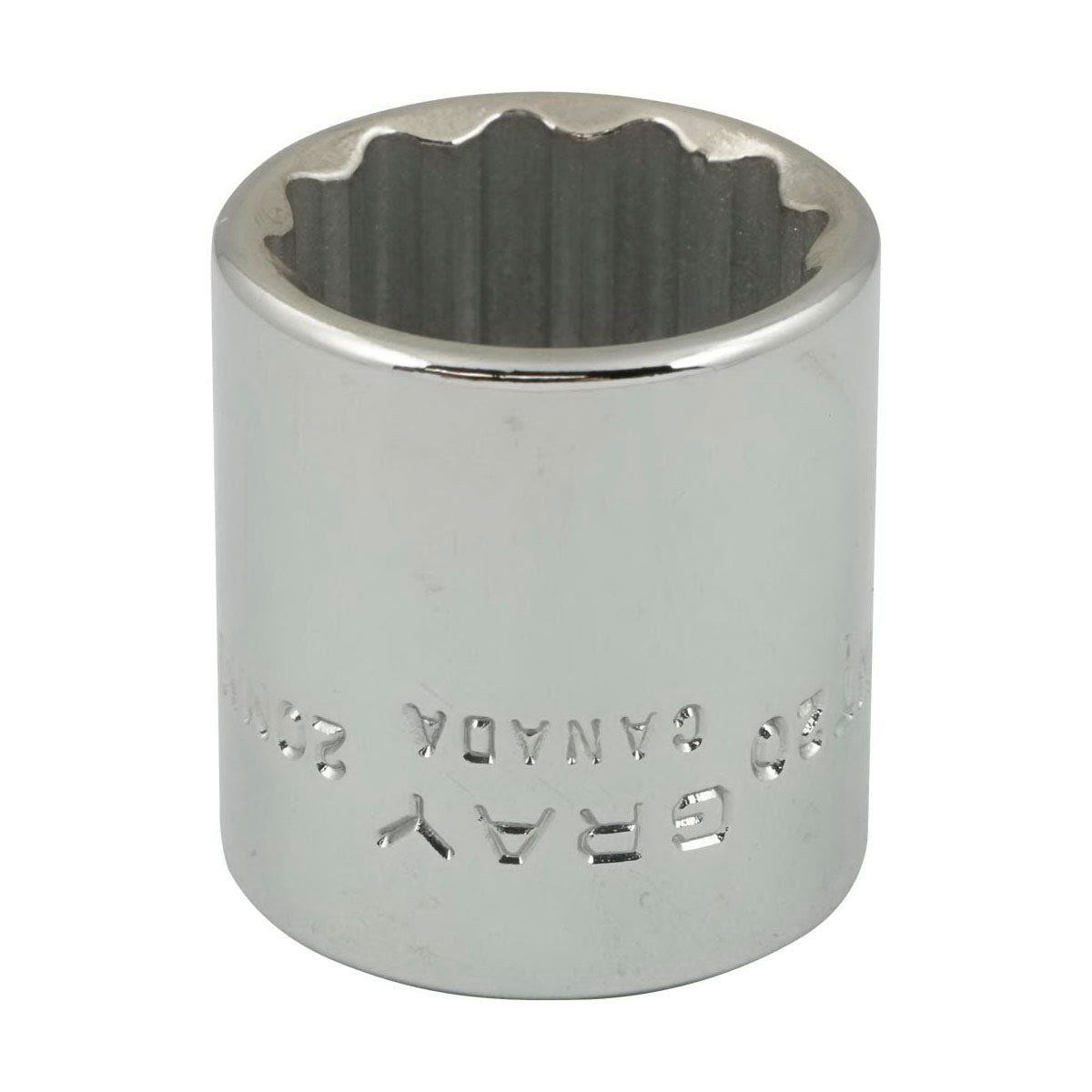 Gray Tools MT20 Standard Socket, Metric, 3/8 in, 20 mm Hex Socket, 12 Points