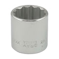 Gray Tools MT22 Standard Socket, Metric, 3/8 in, 22 mm Hex Socket, 12 Points