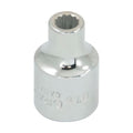 Gray Tools MT6 Standard Socket, Metric, 3/8 in, 6 mm Hex Socket, 12 Points