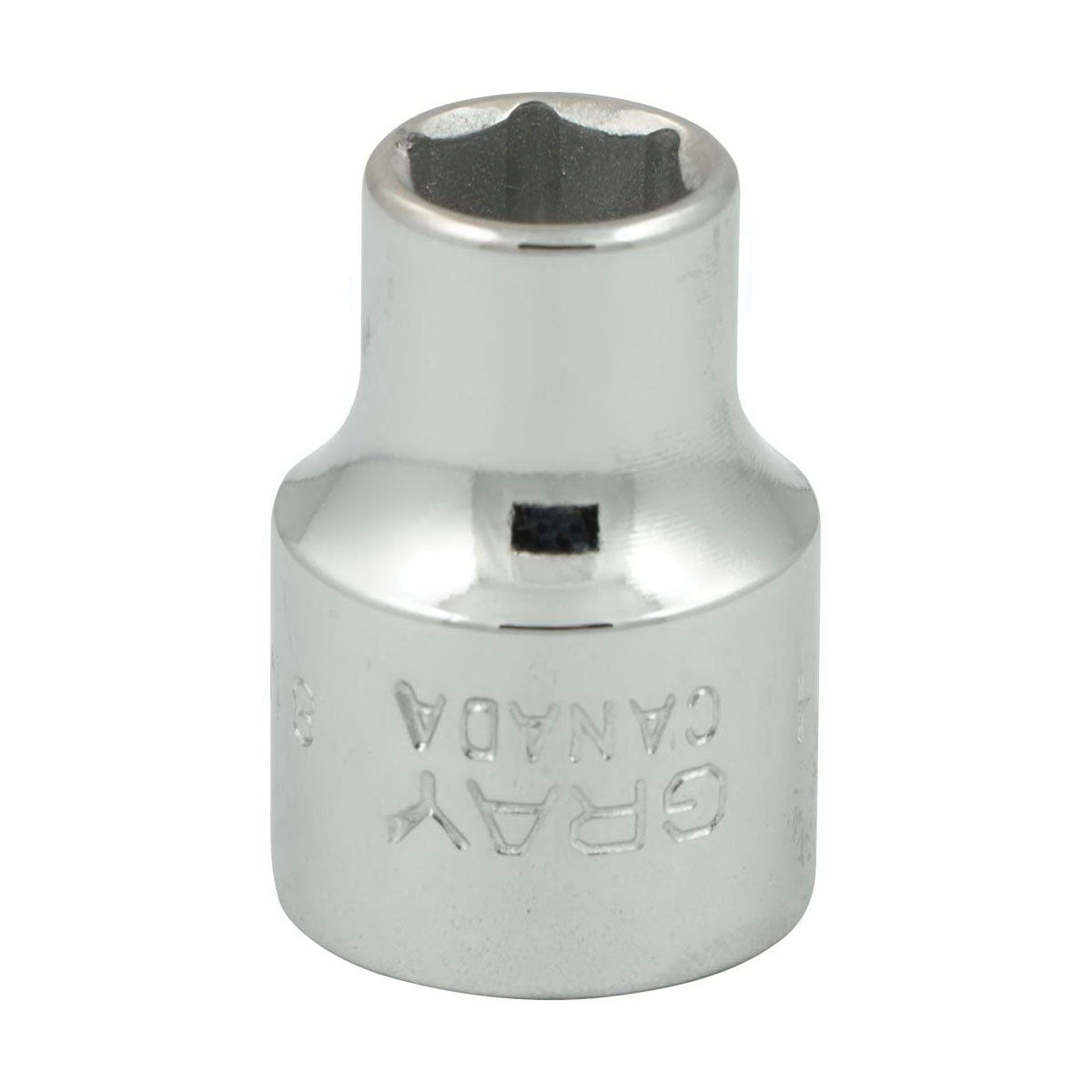 Gray Tools MT8H Standard Socket, Metric, 3/8 in, 8 mm Hex Socket, 6 Points