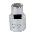Gray Tools MT9 Standard Socket, Metric, 3/8 in, 9 mm Hex Socket, 12 Points