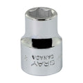 Gray Tools MT9H Standard Socket, Metric, 3/8 in, 9 mm Hex Socket, 6 Points