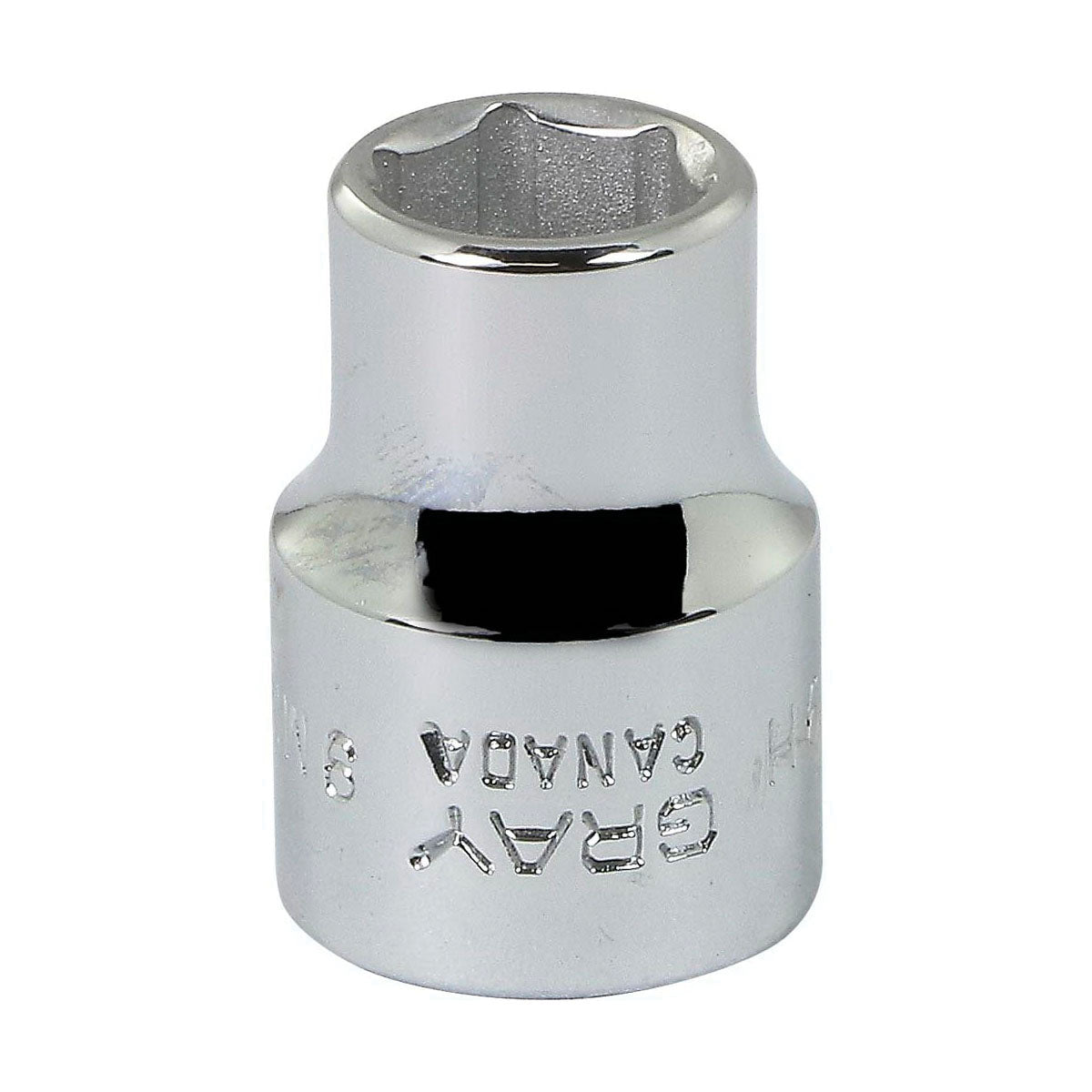 Gray Tools MT9H Standard Socket, Metric, 3/8 in, 9 mm Hex Socket, 6 Points