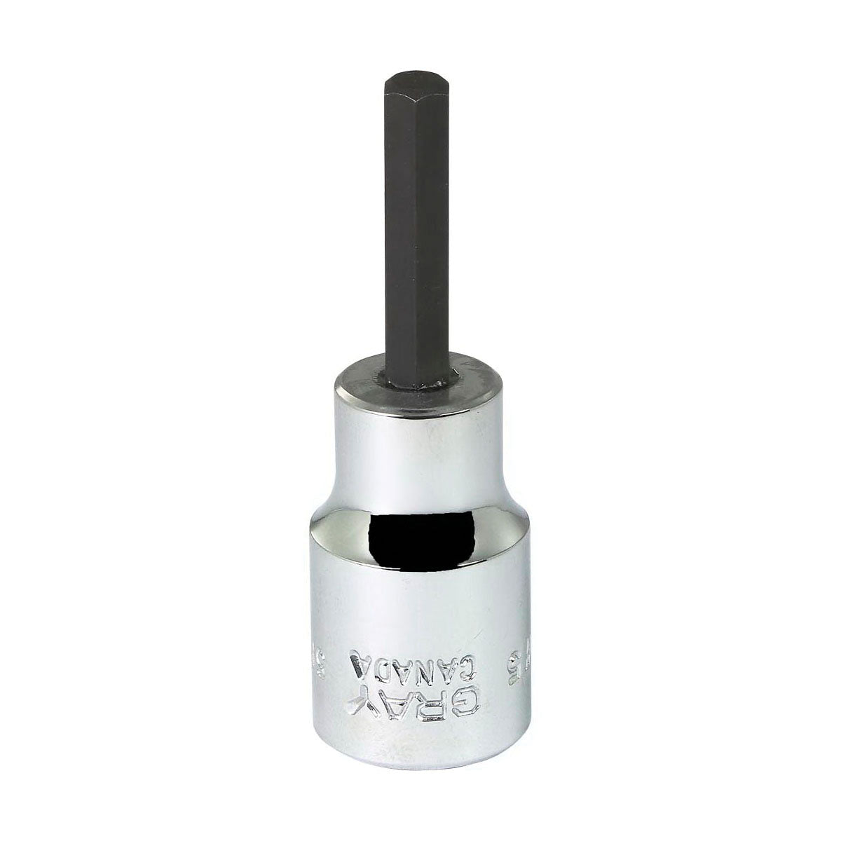 Gray Tools MTW5 Standard Socket Driver Bit, 3/8 in Drive, 5 mm, 31 mm L Bit