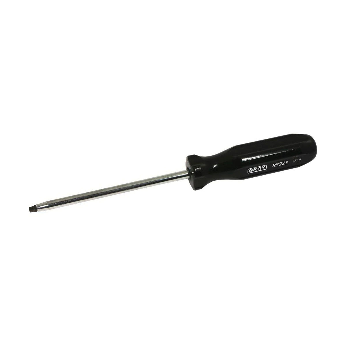 Gray Tools RB223 Extra Long Screwdriver, #3 Square Point, 9-3/4 in OAL, Acetate Handle