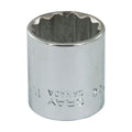 Gray Tools T22 Standard Socket, Imperial, 3/8 in, 11/16 in Hex Socket, 12 Points