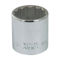 Gray Tools T26 Standard Socket, Imperial, 3/8 in, 13/16 in Hex Socket, 12 Points