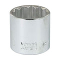 Gray Tools T32S Standard Socket, Imperial, 3/8 in, 1 in Hex Socket, 12 Points