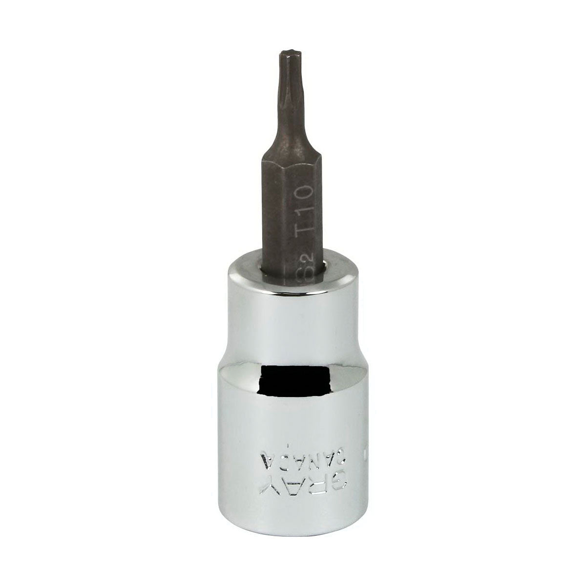 Gray Tools T610 Regular Socket Driver Bit, 3/8 in Drive, T10
