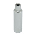 Gray Tools T80 Deep Socket, Imperial, 3/8 in, 1/4 in Hex Socket, 6 Points