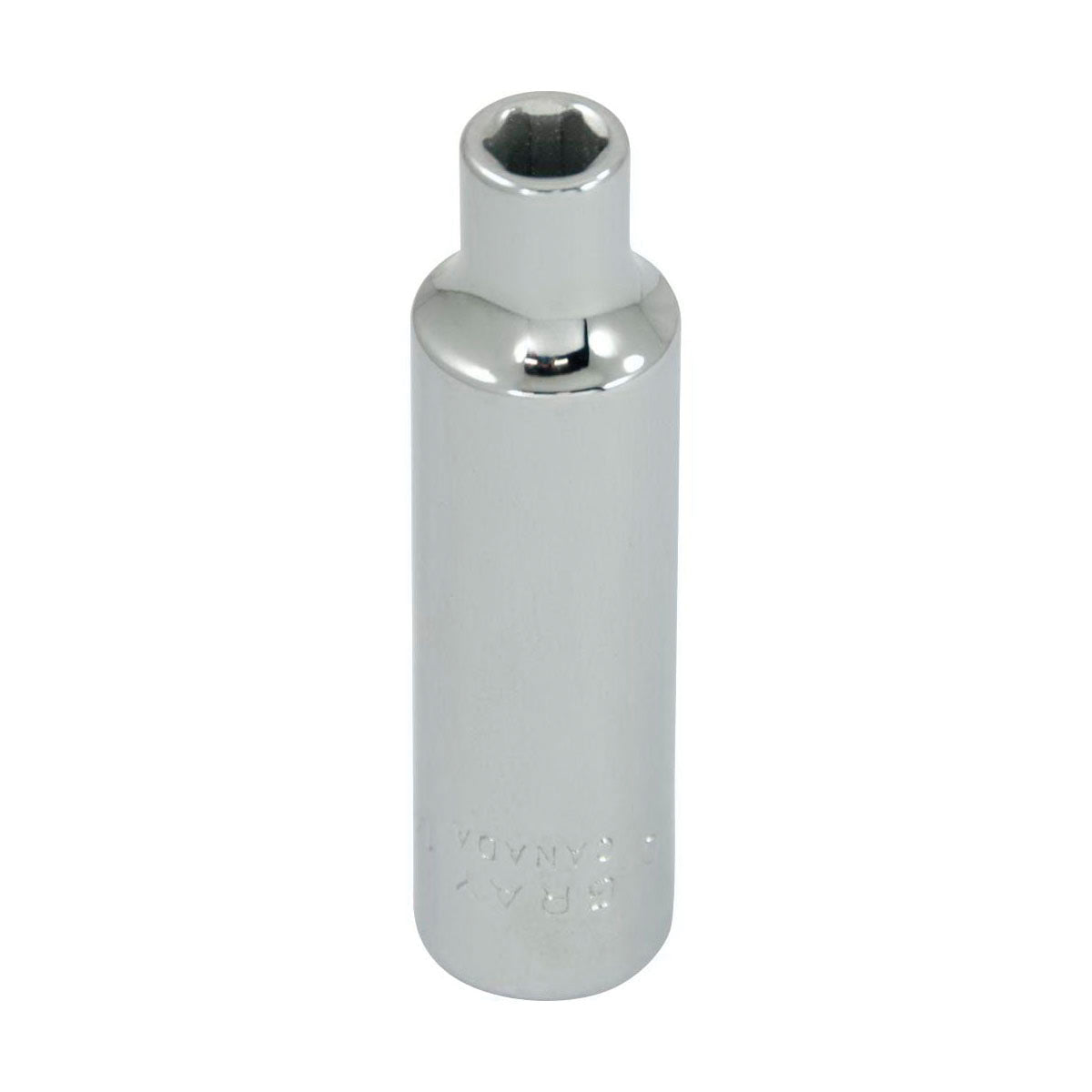 Gray Tools T80 Deep Socket, Imperial, 3/8 in, 1/4 in Hex Socket, 6 Points