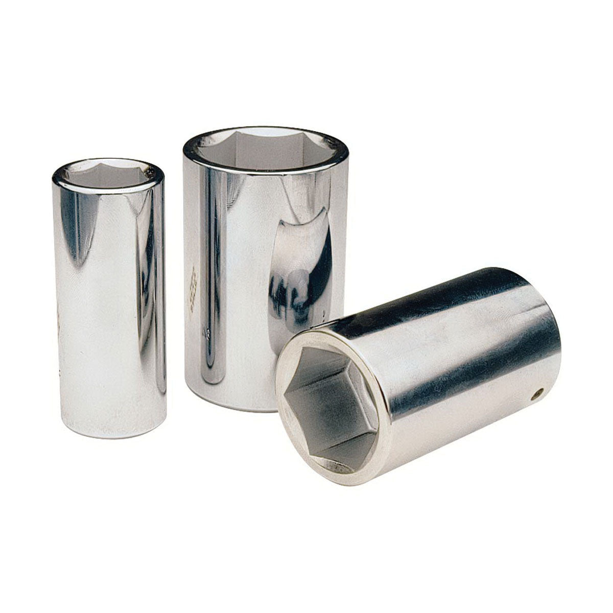 Gray Tools T320 Deep Socket, Imperial, 3/8 in, 1 in Hex Socket, 6 Points