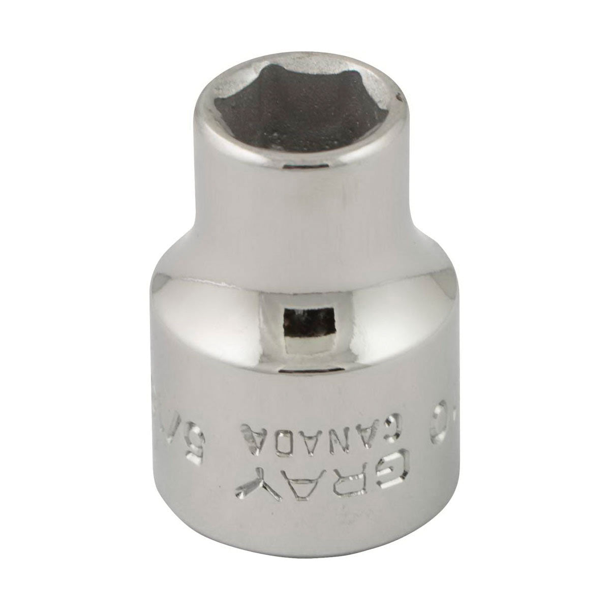 Gray Tools TH10 Socket, 3/8 in Hex Drive, 5/16 in Standard Socket, 6 Points