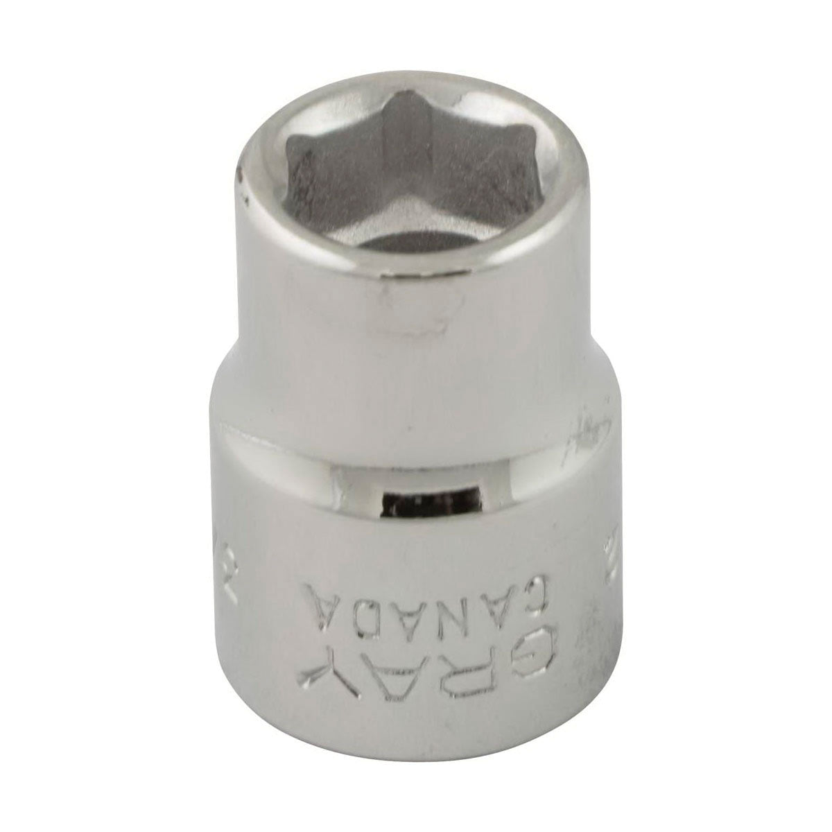 Gray Tools TH12 Standard Socket, Imperial, 3/8 in, 3/8 in Hex Socket, 6 Points
