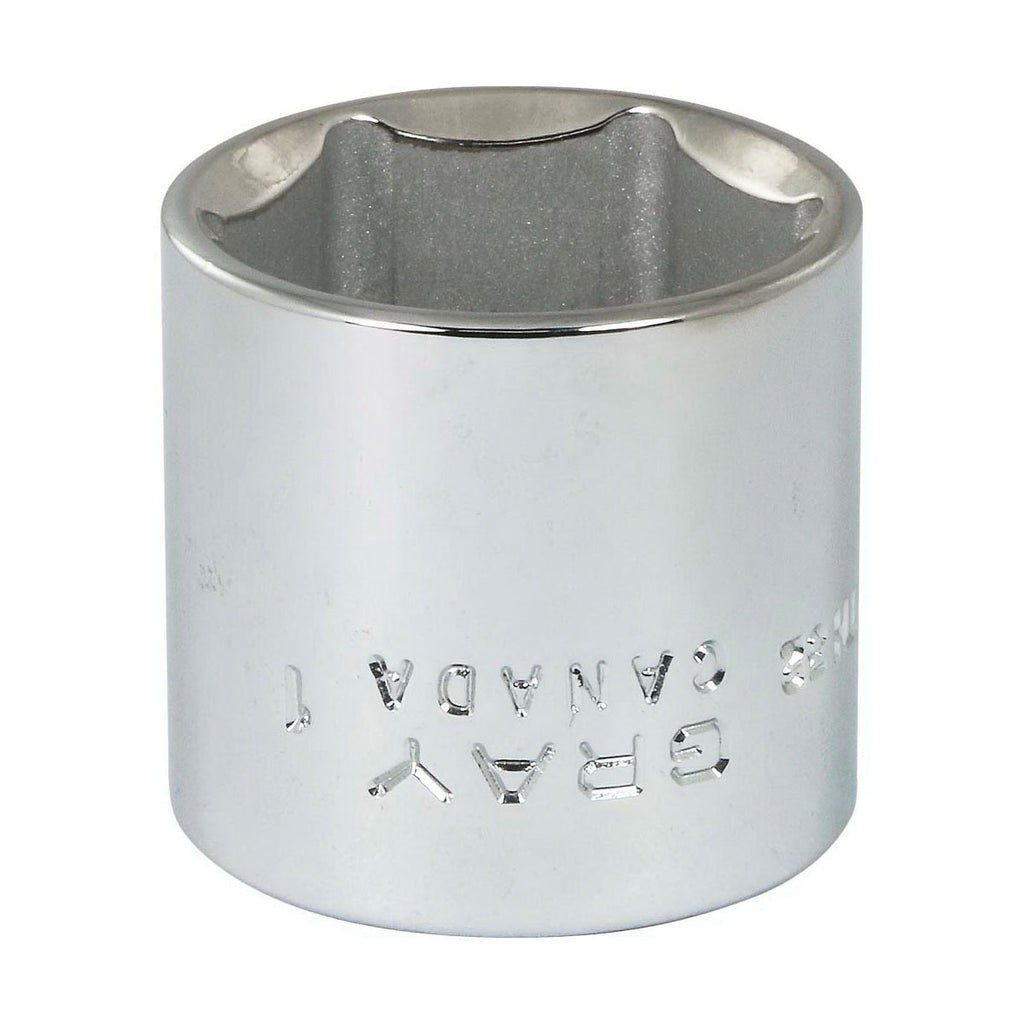 Gray Tools TH32 Socket, 3/8 in Hex Drive, 1 in Standard Socket, 6 Points